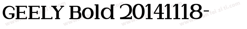 GEELY Bold 20141118字体转换